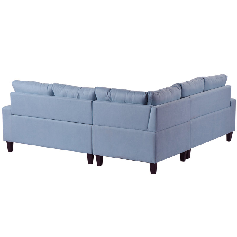 Latitude Run Nealy 82.6 Wide Symmetrical Corner Sectional with Ottoman Reviews Wayfair